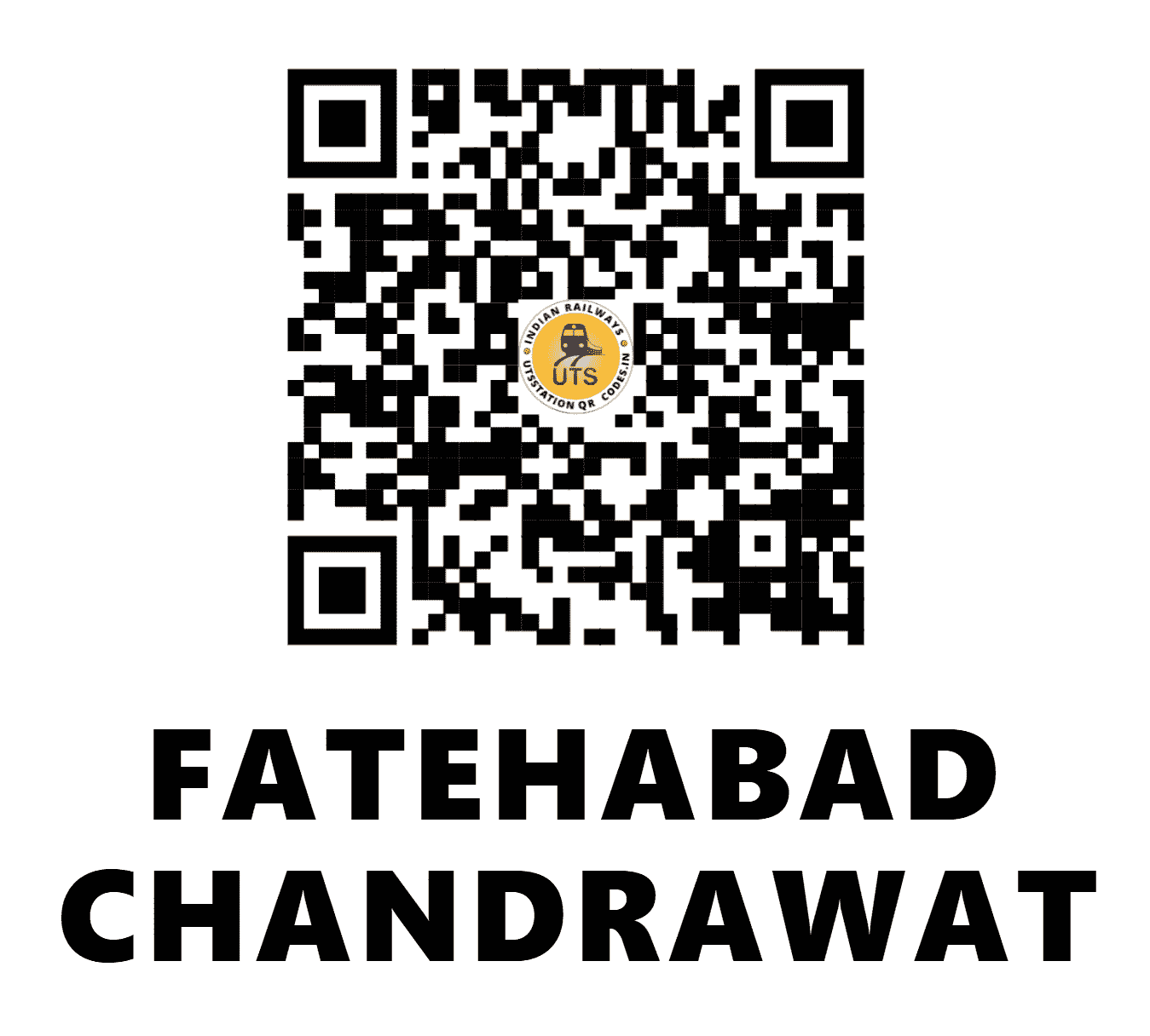 UTS QR Code for FATEHABAD CHANDRAWAT - FTD - WR (MADHYA PRADESH)